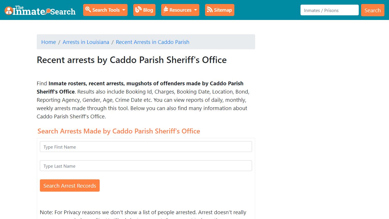 Recent arrests by Caddo Parish Sheriff's Office | Mugshots, Rosters ...